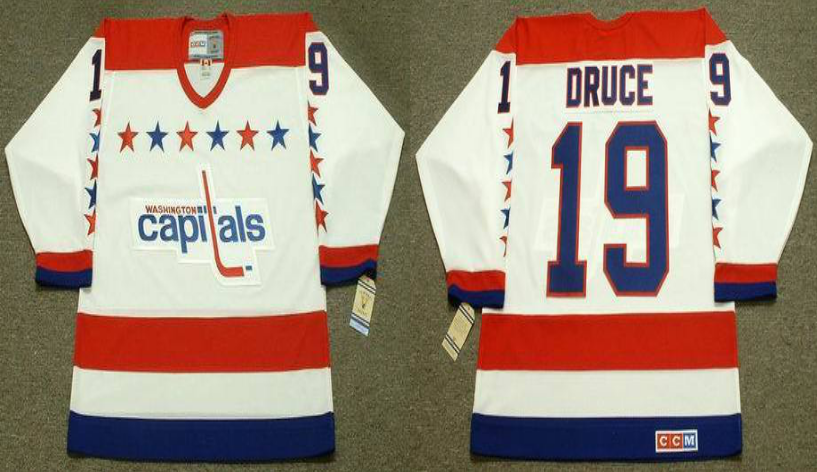 2019 Men Washington Capitals #19 Druce white CCM NHL jerseys->washington capitals->NHL Jersey